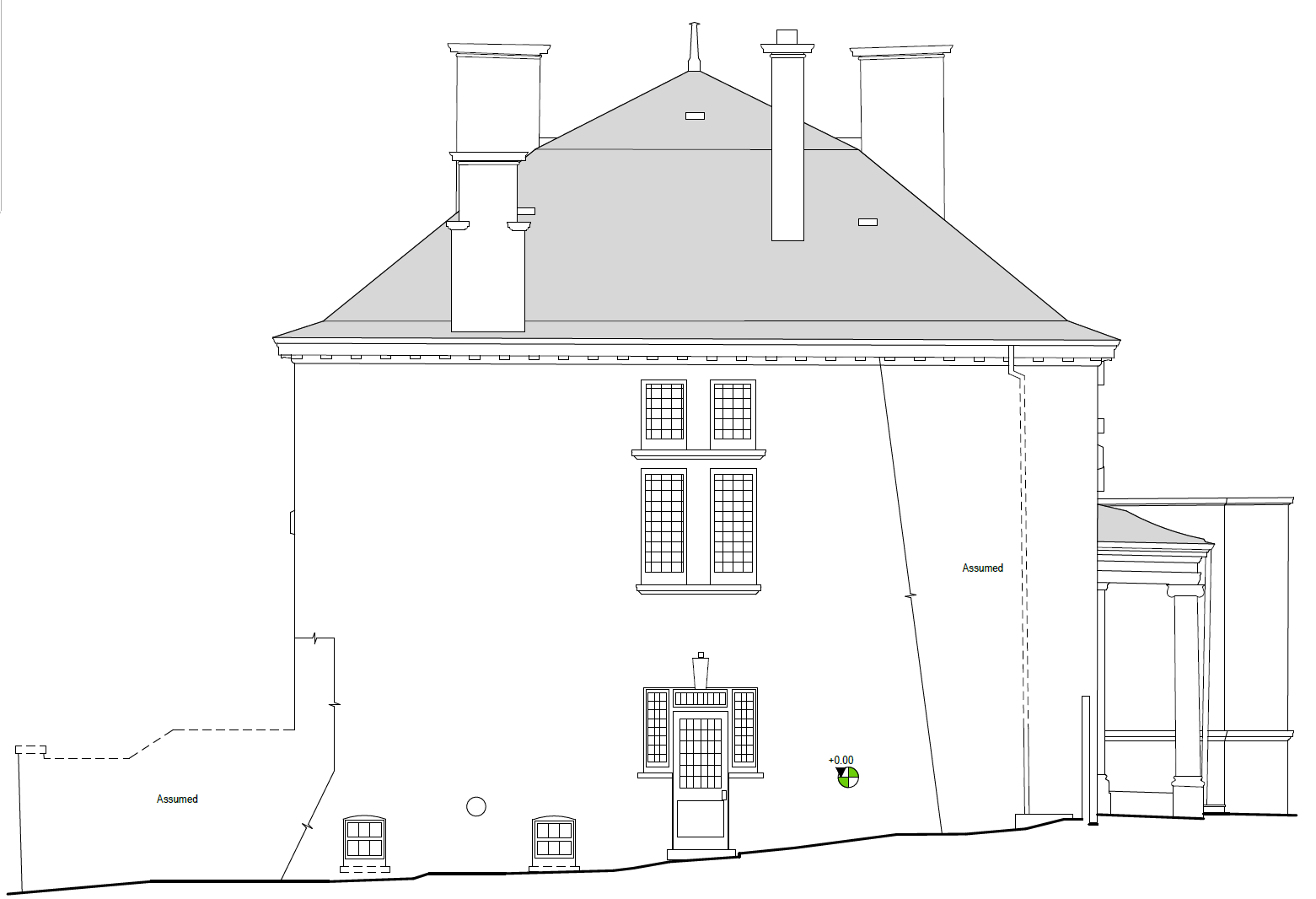 09_Existing side elevation 1